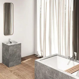 KLUDI BALANCE Однорычажный смеситель для ванны и душа, на 3 отверстия, длина излива 220 мм