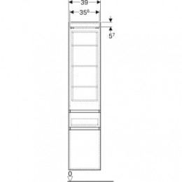 869000000 Renova Plan Шкафчик высокий 39*180*36 (белый глянец)