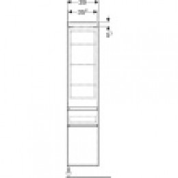 869000000 Renova Plan Шкафчик высокий 39*180*36 (белый глянец)