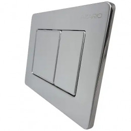 AZARIO NEW-TS Клавиша смыва AZ-SS-003-CH  ХРОМ (квадратная) нержавеющая сталь 242x165x29,8мм (инст. AZ-G12 и AZ-TS006T)