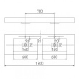 Ричмонд 1500 белая РАКОВИНА