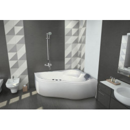 ИБИЦА XL ванна акриловая асимметричная 160х100 правосторонняя белая