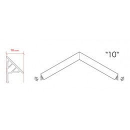 Универсальная декоративная планка 10/2000 белая