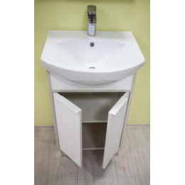 РИКО 50 Тумба (Белый Ясень/Фабрик)(БЕЗ УМЫВАЛЬНИКА SMILE-50)