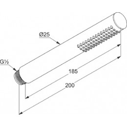 KLUDI NOVA FONTE Душевая лейка 1S, арт. 3912005-00