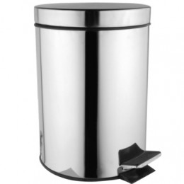 AZ-301-5L Мусорное ведро с педалью 5 л., хром