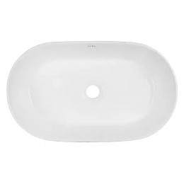 AZ-1156  Раковина накладная.Размер 530x315x135 мм белый глянец