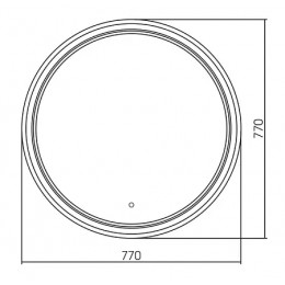 AZARIO зеркало LIMA D770 сенсор выкл