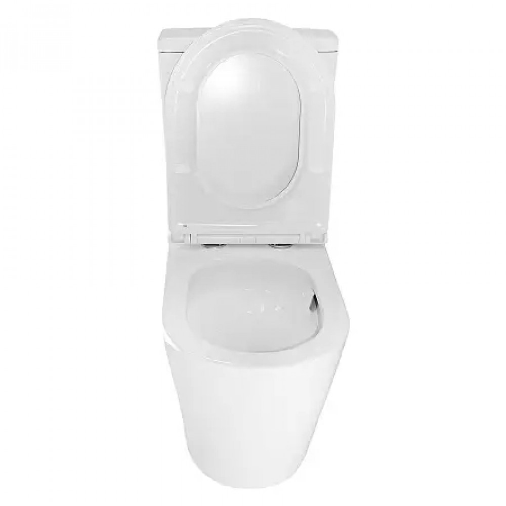 Azario Margo Унитаз напольный ТОРНАДО  с сиденьем микролифт 670*390*850 мм (2 МЕСТА)