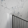 AZ-251-110-BGL-CRF Душевая перегородка Walk-in, 110x195-BGL-CRF, Рифленое стекло 8 мм, профиль брашированное золото