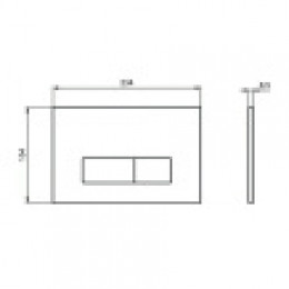 R0121AC OLEAS™ M2 Механическая панель смыва (белая)
