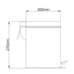 AZ-301-5L Мусорное ведро с педалью 5 л., хром