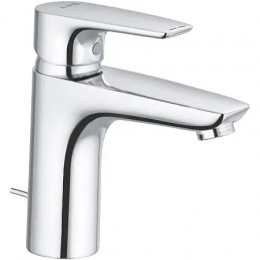 KLUDI PURE&SOLID Однорычажный смеситель на умывальник 100, c донным клапаном, арт. 342900575