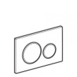 115.882.JQ.1 Sigma20 Смывная клавиша, двойной смыв, не оставляет отпечатков пальцев, хром мат/хром глянц/хром мат