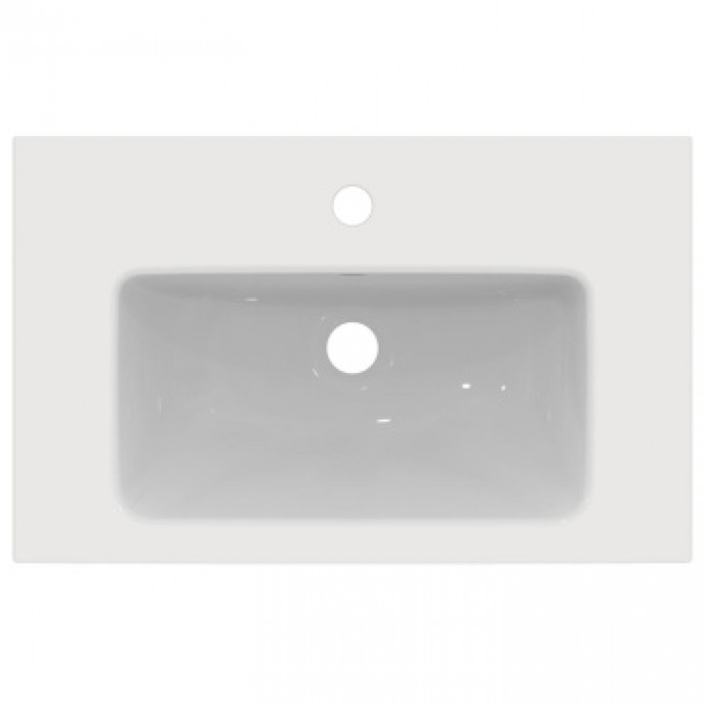 Ideal Standard i.life S Vanity раковина 61x39 см с отверстием под смеситель, с отверстием перелива, без крепежа. Узкая проекция - 38,5 см. Для монтажа