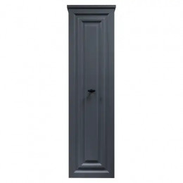 Пенал LAURA подвесной МАТОВЫЙ СЕРЫЙ левый ручки ЧЕРНЫЙ (390*1340*300)