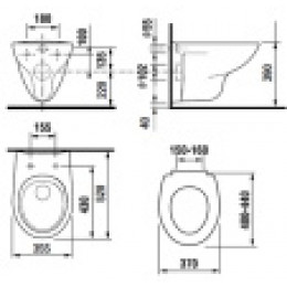 MATEO Сиденье с крышкой к компакту микролифт, дюропласт