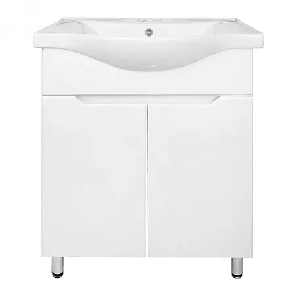 Комплект тумба Палермо 60Н напольная с раковиной Basic 60
