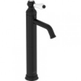 E24361-BL LOUISE Высокий смеситель для раковины без дк, черный матовый