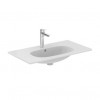 T3509V1 TESI Silk White (Белый шёлк) Vanity Умывальник 80 см для монтажа соло с дизайн-сифоном или с подстольем TESI 80 см