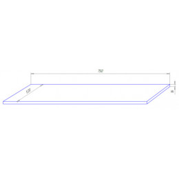 Столешница Gris 75 (520*750*160)