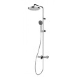 ELIOS Душевая стойка, с термостатическим смесителем для ванны, верхний душ Ø250 мм., ручной душ, цвет хром