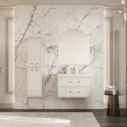 Нео-Классика Шкаф-колонна Белый камень