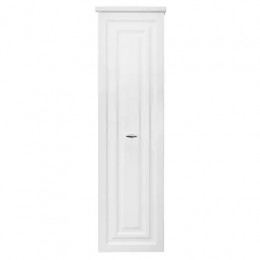 Пенал LAURA подвесной БЕЛЫЙ ГЛЯНЕЦ правый ручка СЕРЕБРО (390*1340*300)