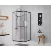 AZ-L47-100-MB-CL Душевое ограждение MONAKO SQS-100х100х195-MB-CL, прозрачное стекло 6 мм, профиль матовый черный