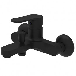 ELVIS Смеситель для ванны и душа с полным душевым набором, черный