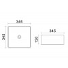 AZ-41314 Раковина накладная 34,5*34*12