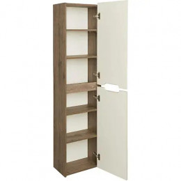 Оливия Шкаф-колонна Бежевый/Дуб веллингтон