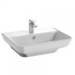 EGC112-00 STRUKTURA Раковина 65x48 с отв. для смесителя, сл.пер., белый