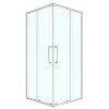 Душевое ограждение CS-AB01S-100 100x100x190，профиль сатин，6 мм прозрачное стекло, профиль сатин