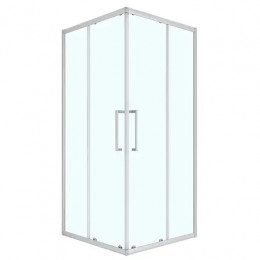Душевое ограждение CS-AB01S-100 100x100x190，профиль сатин，6 мм прозрачное стекло, профиль сатин