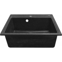 AZARIO кухонная мойка Litos (570х505х200) Черная (сифон + герметик)