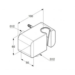 Набор 7 в 1 KLUDI AMEO с кнопочным дивертером, хром (416590575,88011,6651405-00,6442505-00,6556005-00,6450005-00,6107105-00)
