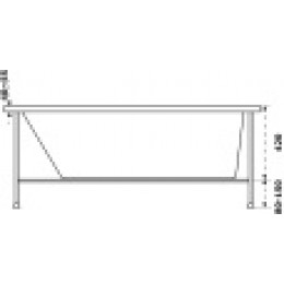 Каркас для ванны Бали 1600x700