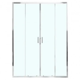 AZ-362K2-170-CH-CL Душевое ограждение TOKYO DRO-170х195-CH-CL, прозрачное стекло 6 мм, профиль хром