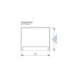 Экран для ванны «CALGARY/MILTON» торцевой 700