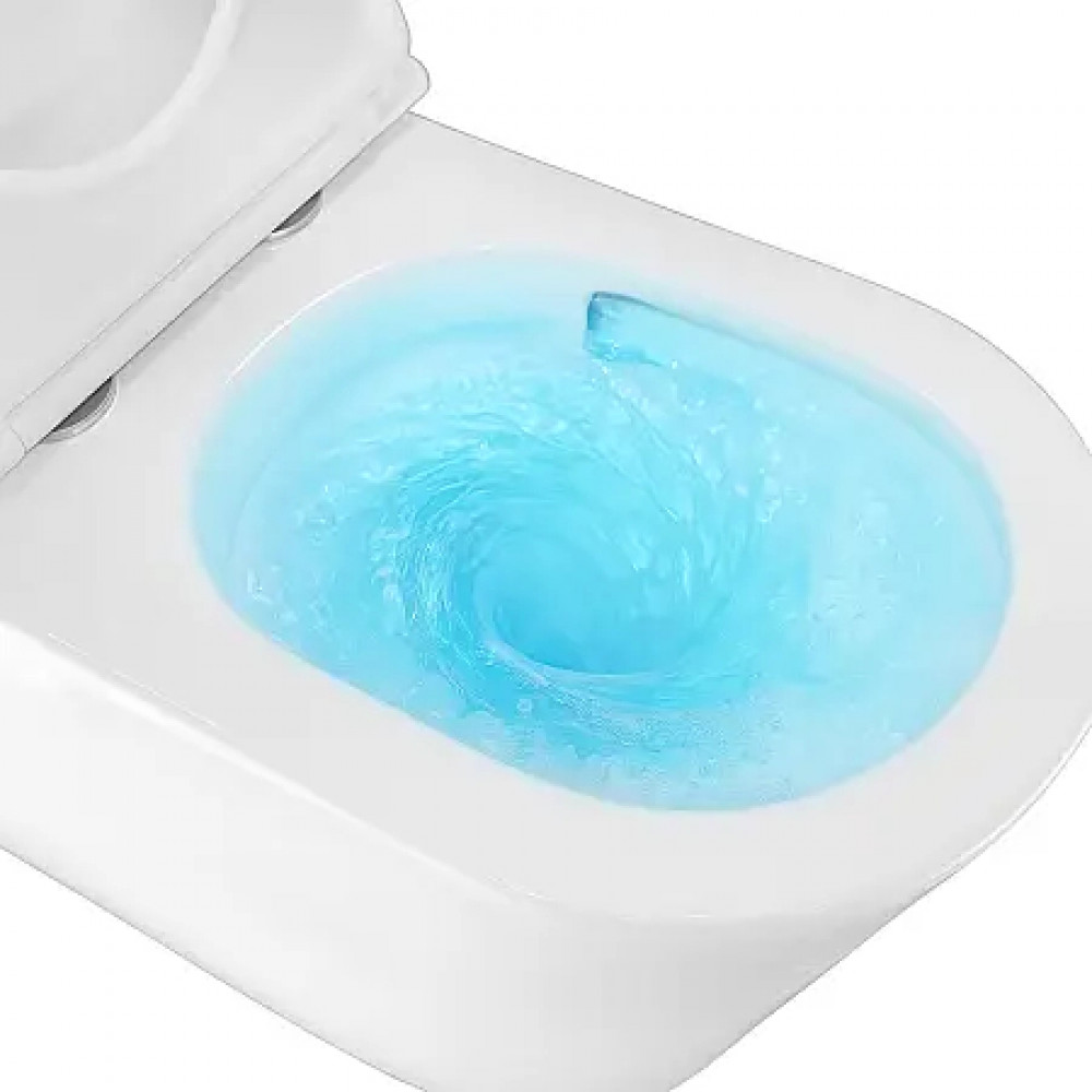 Azario Margo Унитаз напольный ТОРНАДО  с сиденьем микролифт 670*390*850 мм (2 МЕСТА)