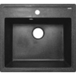 AZARIO кухонная мойка Litos (570х505х200) Черная (сифон + герметик)