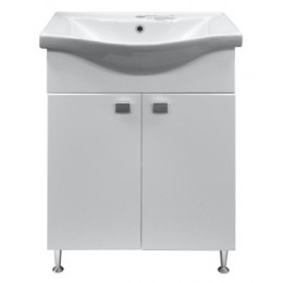 Комплект Тумба София 60 с раковиной Basic 60 (Турция)(600х820х460) (2 места)