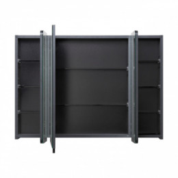 Ар-Деко 85 Зеркальный шкаф Серый Кобальт