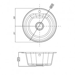 Кухонная Мойка Мида (Кофе)NEW