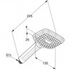 Набор 7 в 1 KLUDI AMEO с кнопочным дивертером, хром (416590575,88011,6651405-00,6442505-00,6556005-00,6450005-00,6107105-00)