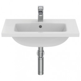 Ideal Standard i.life S Vanity раковина 61x39 см с отверстием под смеситель, с отверстием перелива, без крепежа. Узкая проекция - 38,5 см. Для монтажа