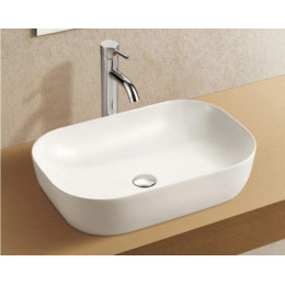 AZ-2143 Раковина накладная. Размер 490*395*150 глянец белая