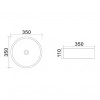 AZ-4361 Раковина накладная 35*35*11