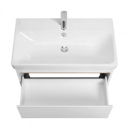 Марти 80 Тумба-умывальник Белый/Дуб Эндгрейн (Умывальник "Адриана-80")